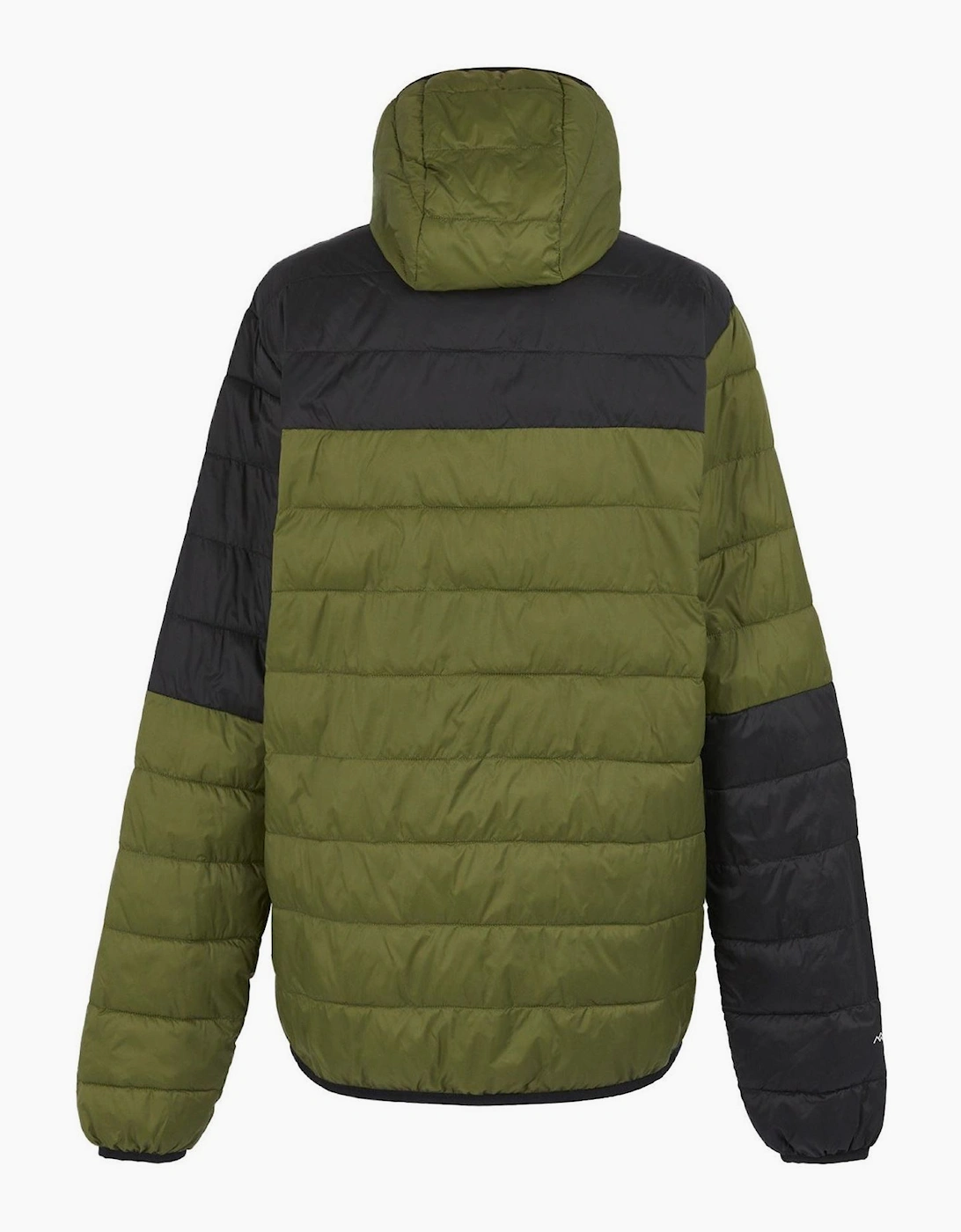 Hooded Puffer Jacket with Zipped Pocket and Printed Logo