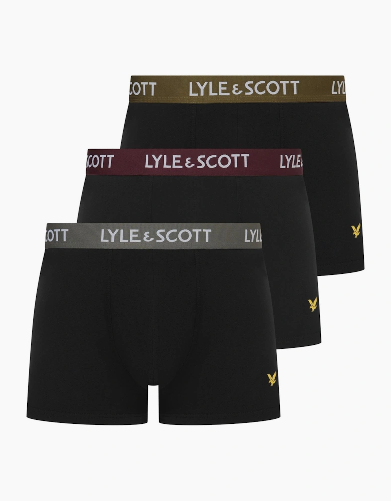 3 Pack Plain Design Trunck with Logo