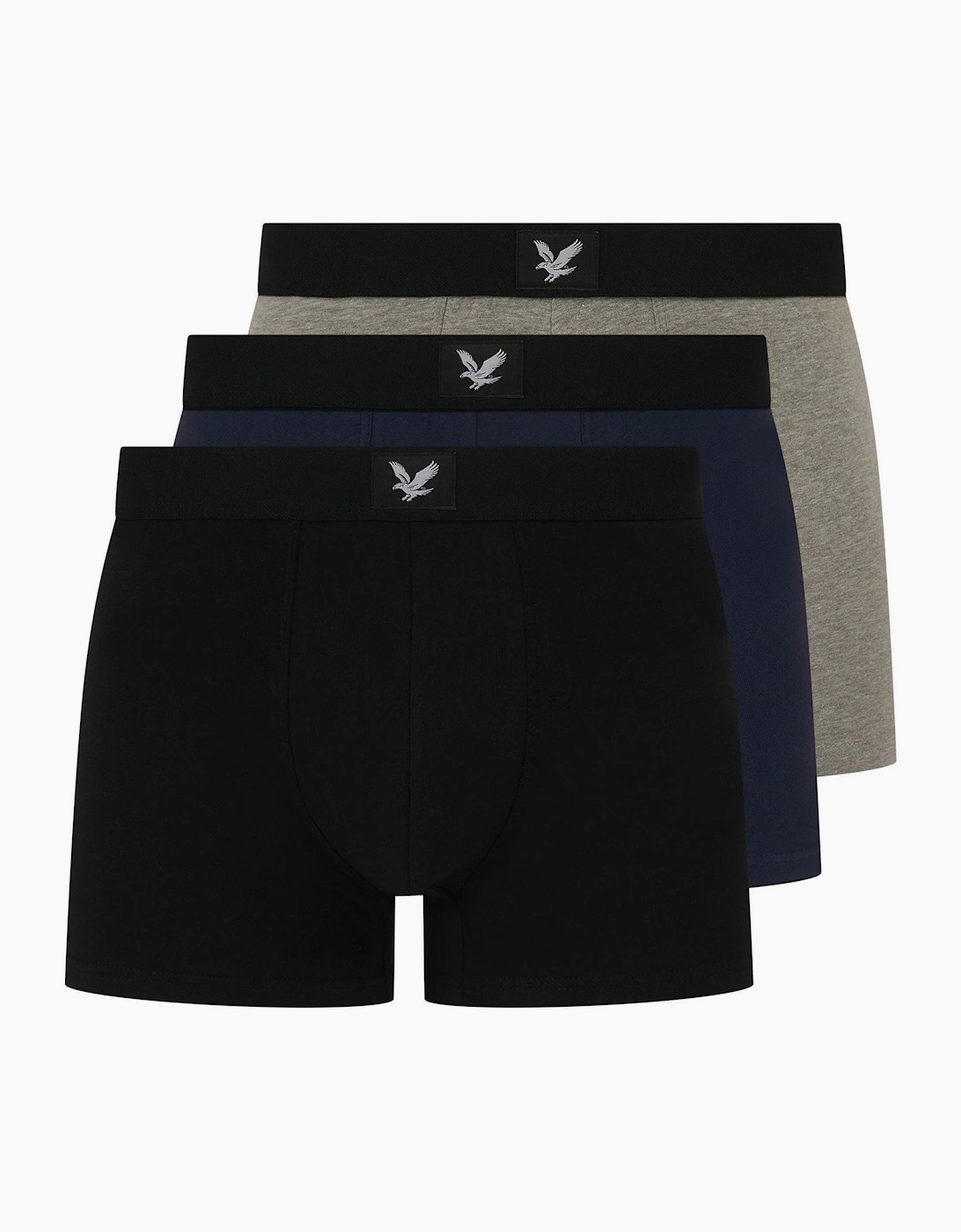 Lyle And Scott Men's 3 Pack Plain Design Trunck - Black - Size: 32/30/31
