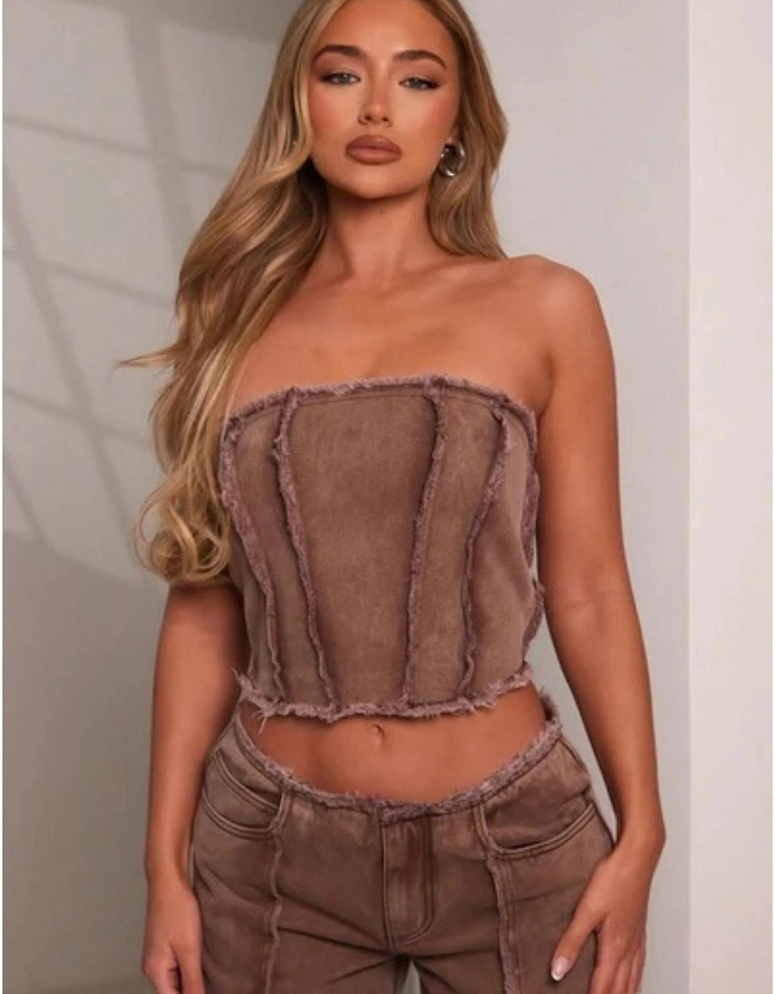The Imani Bustier Slim Fit Sleeveless Top