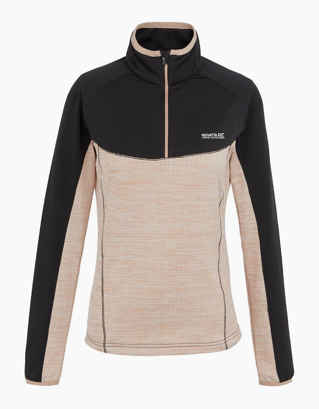 Stitched Detail Funnel Neck Raglan Sleeve Sweatshirt