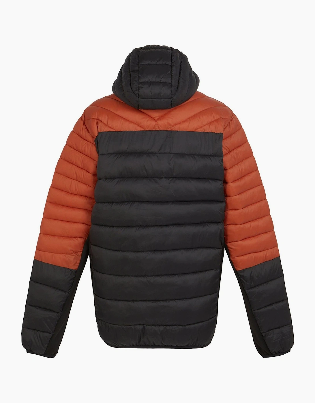 Hooded Hybrid Puffer Jacket with Zipped Pocket
