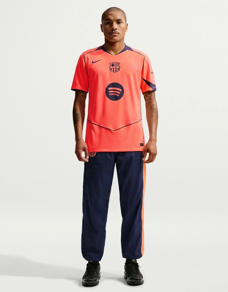 FC Barcelona V-Neck Short Sleeve Jersey T-Shirt