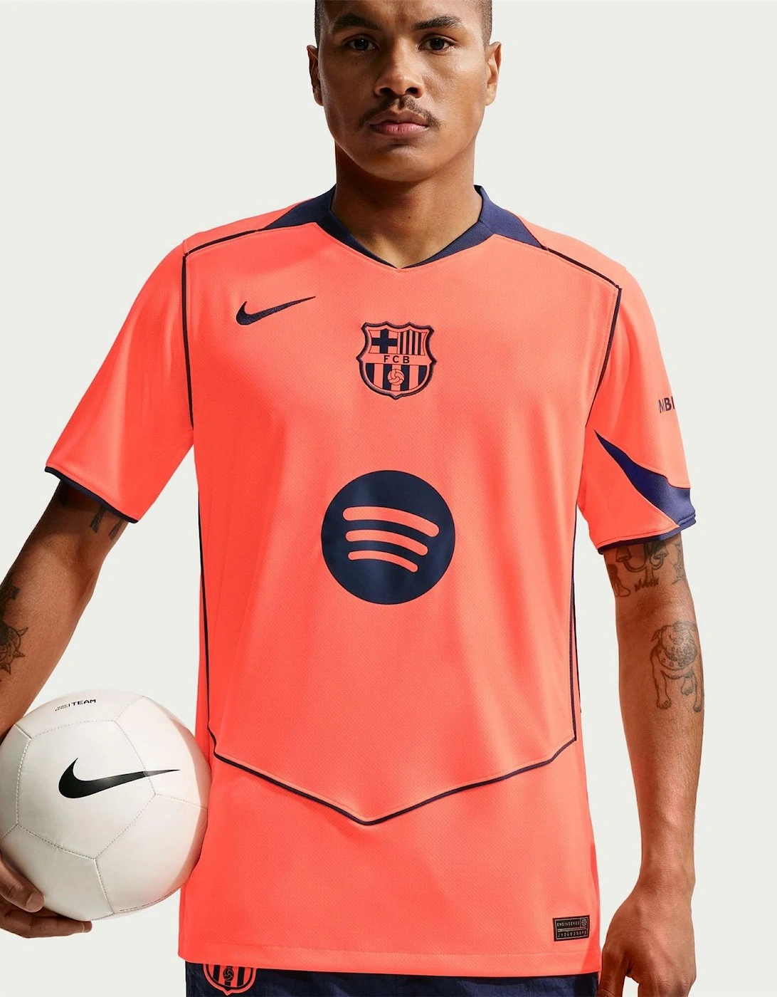 FC Barcelona V-Neck Short Sleeve Jersey T-Shirt