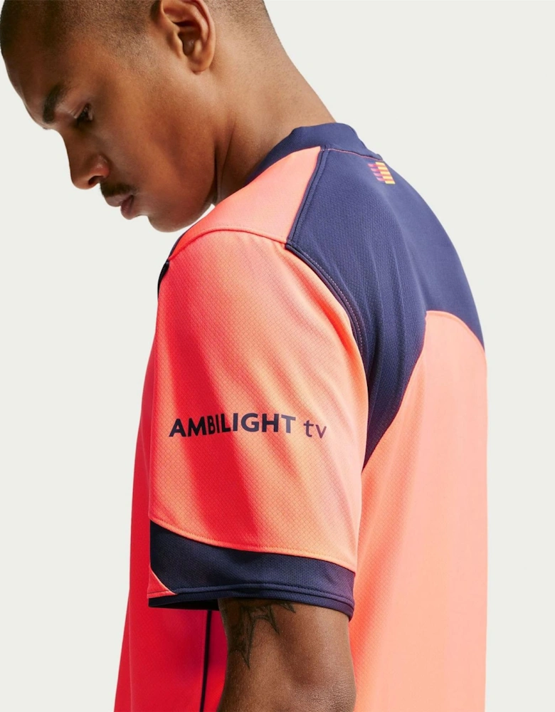 FC Barcelona V-Neck Short Sleeve Jersey T-Shirt