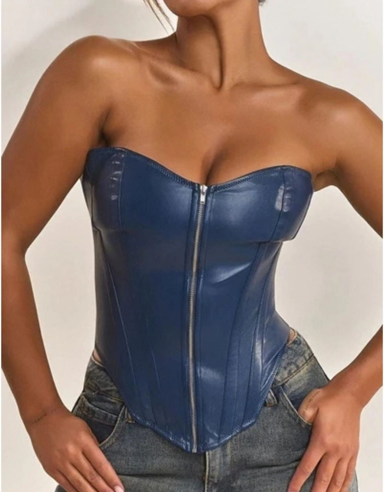 Sweetheart Neck Slim Fit Bustier Top