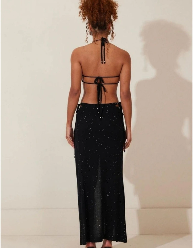 The Alaithea Halter Neck Sleeveless Maxi Dress