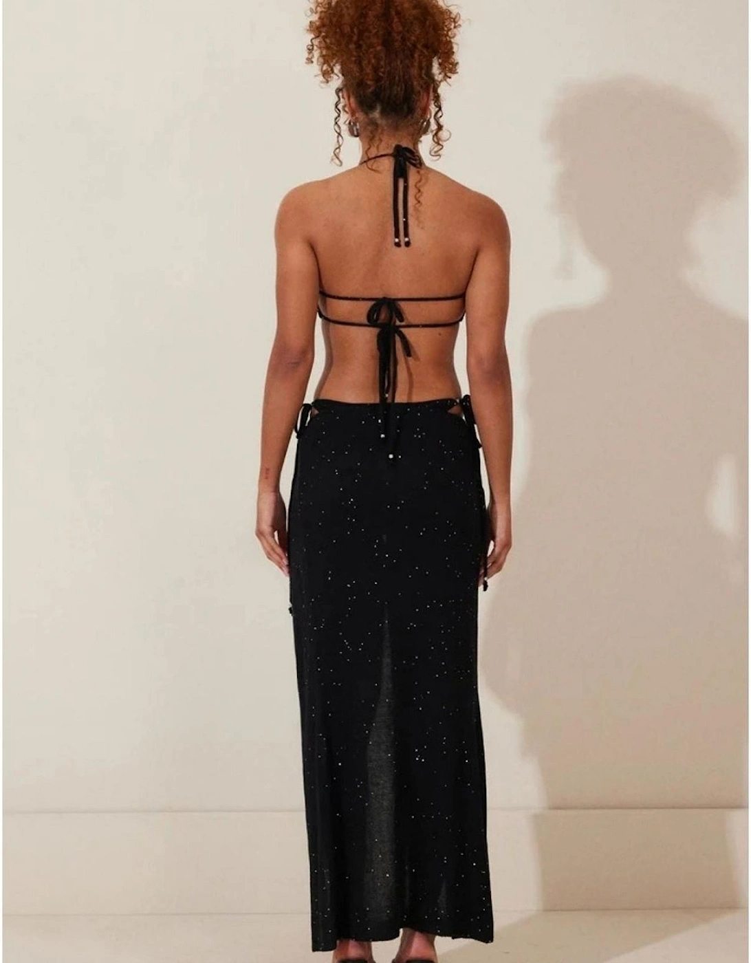 The Alaithea Halter Neck Sleeveless Maxi Dress