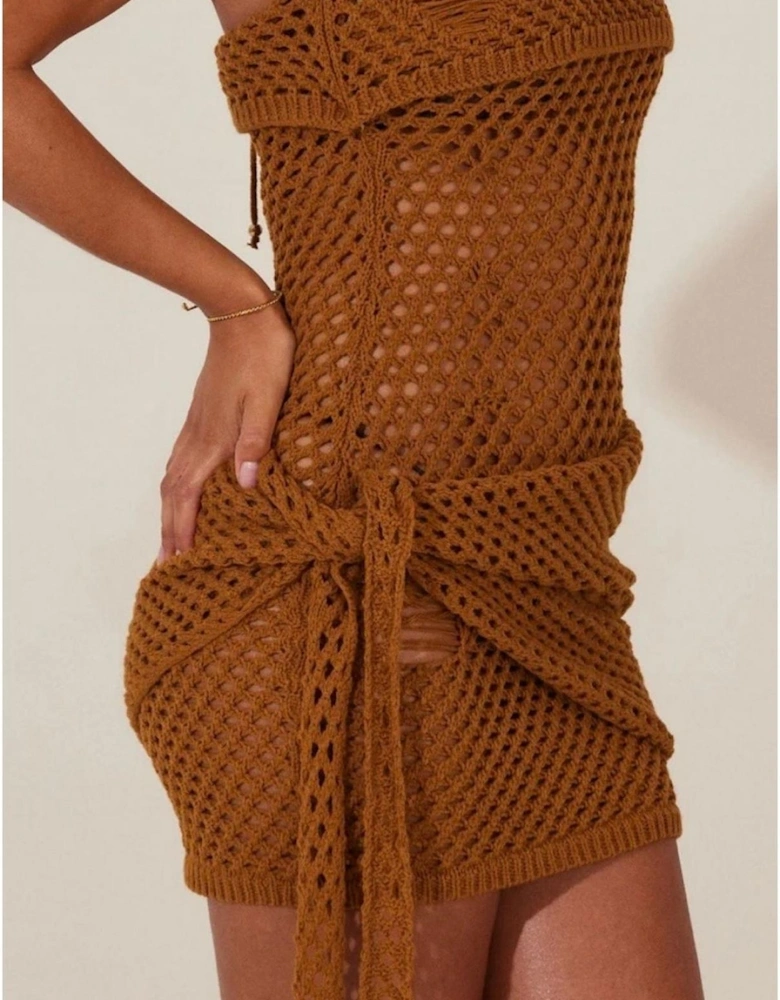 The Dayana Halter Neck Sleeveless Mini Bodycon Dress