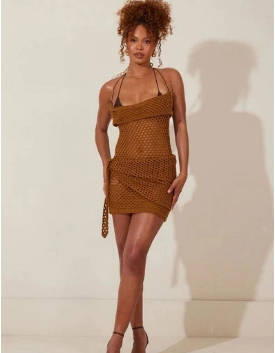 The Dayana Halter Neck Sleeveless Mini Bodycon Dress