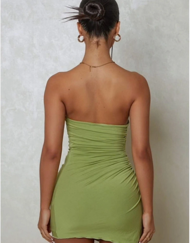 Ruch Slit Sleeveless Mini Bandeau Dress