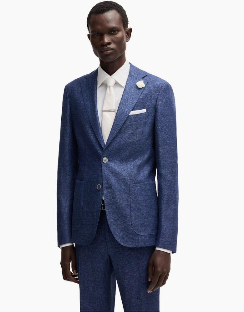 Mens Heathered Patterned Suit Jacket