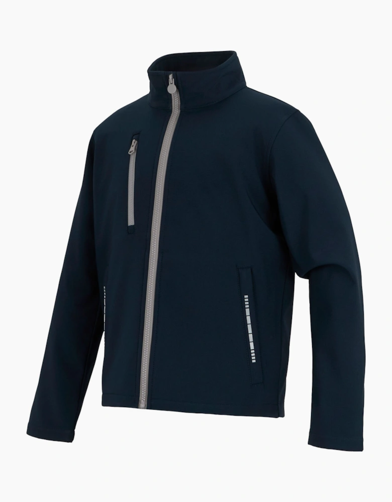 Regatta Childrens/Kids Contrast Zip Soft Shell Jacket