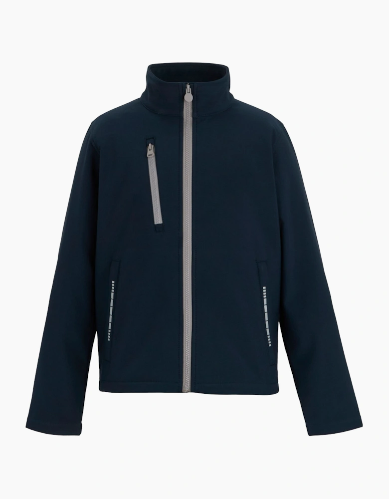 Regatta Childrens/Kids Contrast Zip Soft Shell Jacket