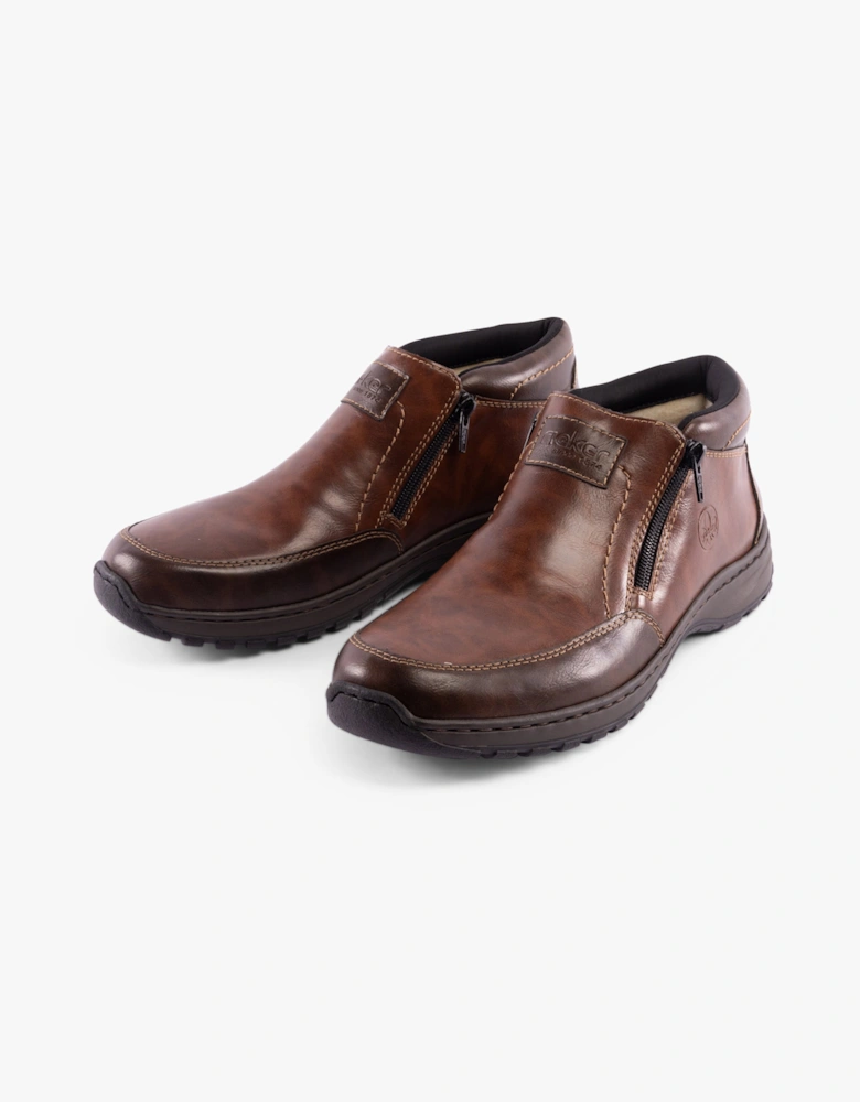 Rieker 03352 Mens Ankle Boots Brown