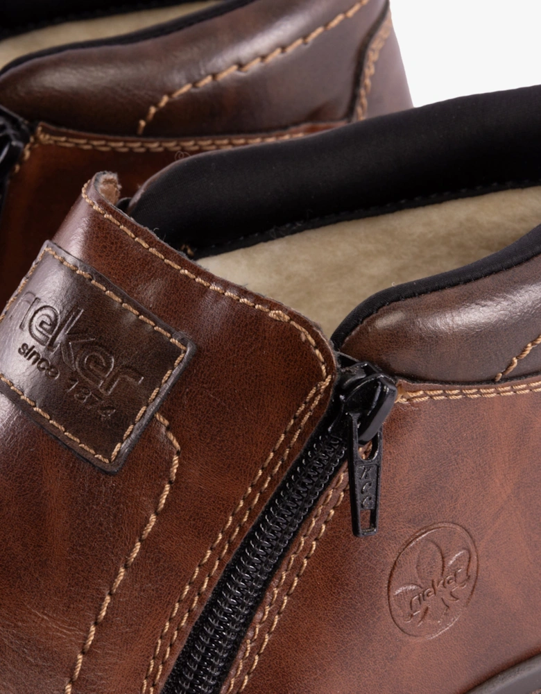 Rieker 03352 Mens Ankle Boots Brown