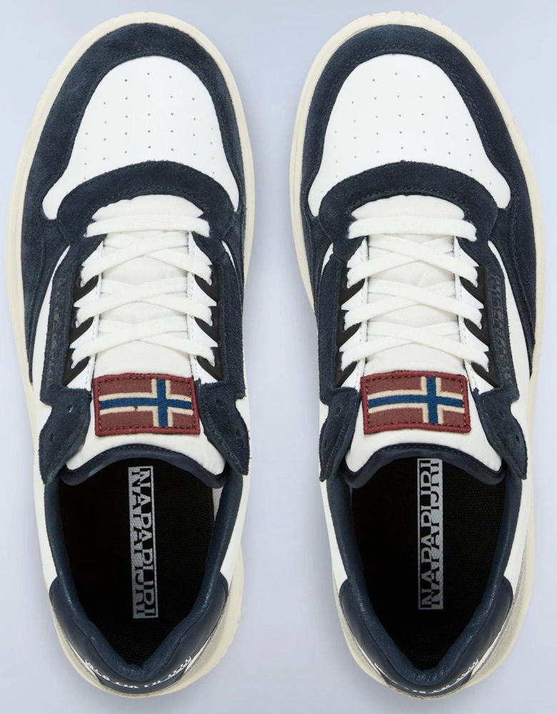 Crux Leather Navy/White Sneakers