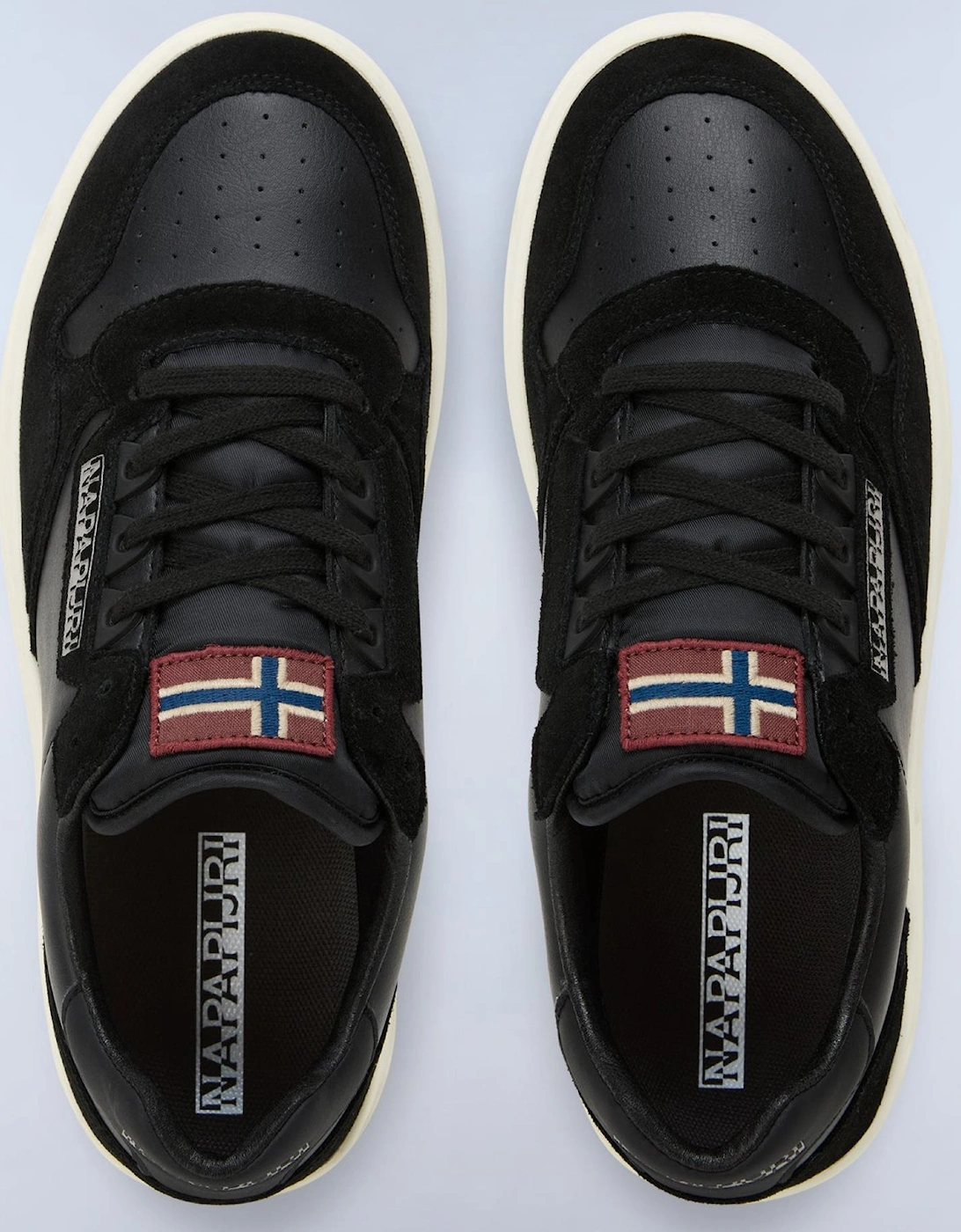 Crux Leather Black/White Sneakers