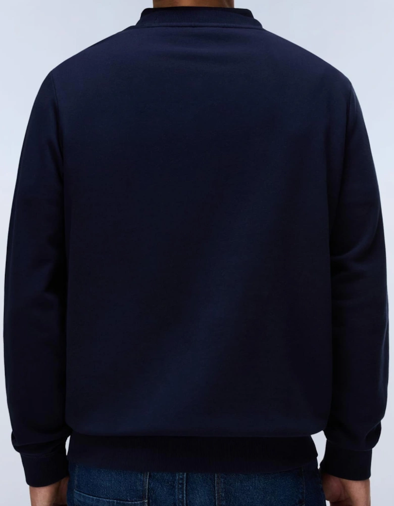 Small Box Logo Navy Sweatshirt