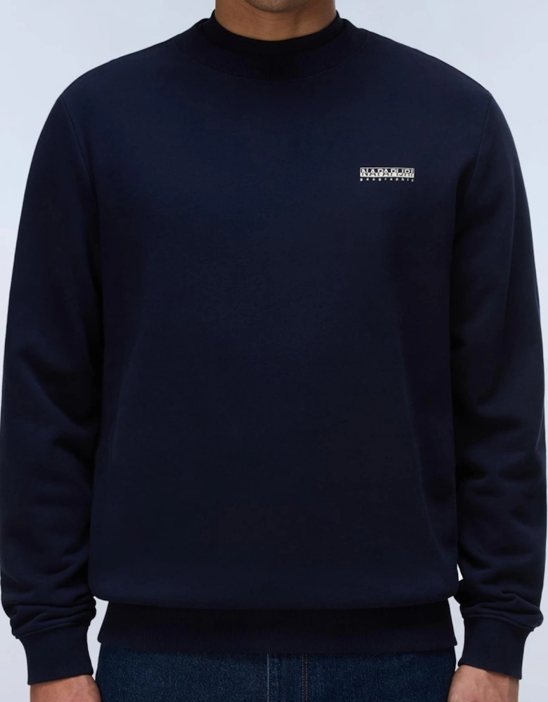 Small Box Logo Navy Sweatshirt