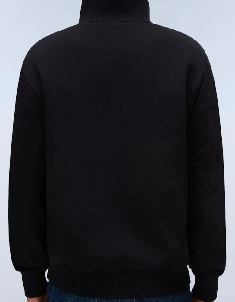 Box Logo Black Quarter Zip Sweatshirt