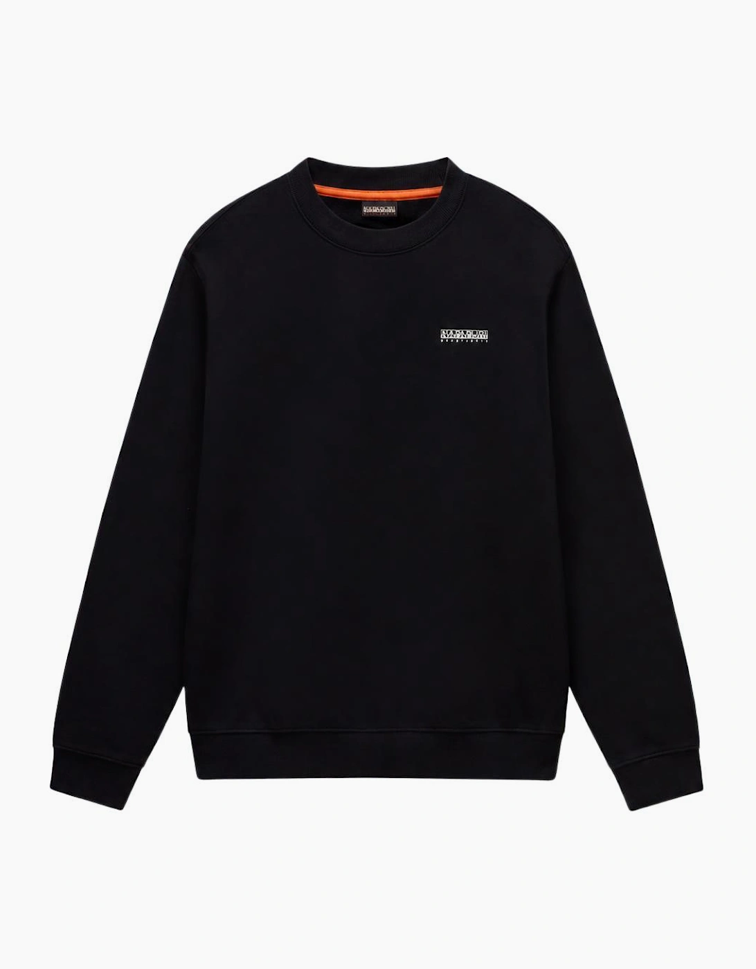 Napapijri Men's Small Box Logo Black Sweatshirt - Size: M