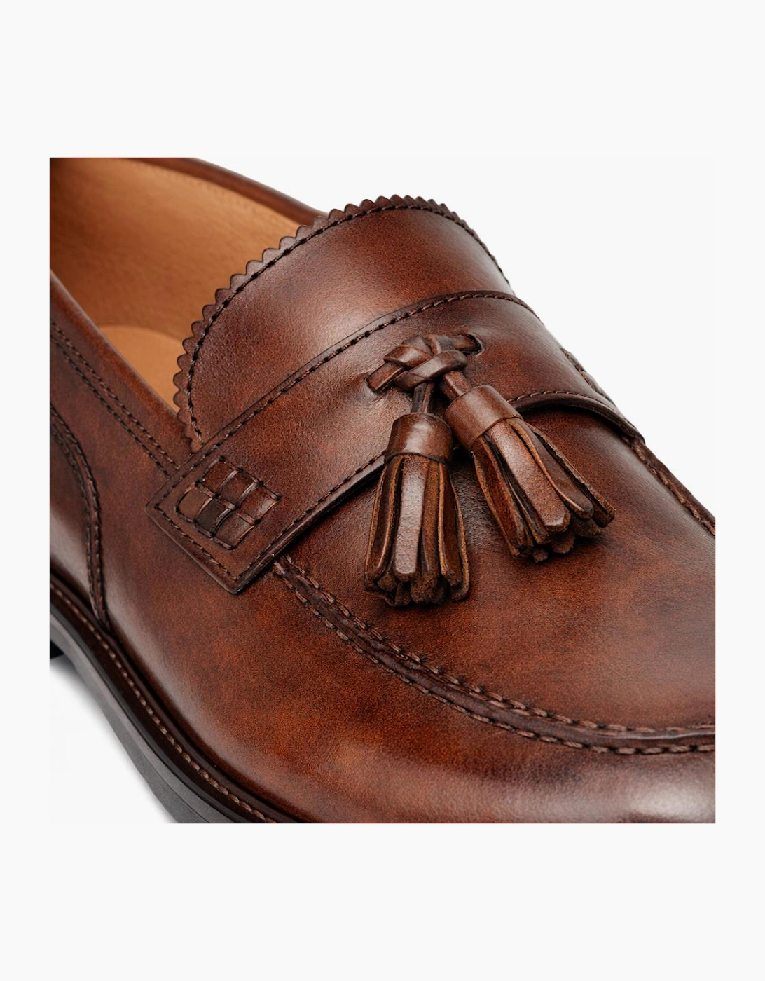 Roamers M059 Mens Loafer Shoes Mid Brown