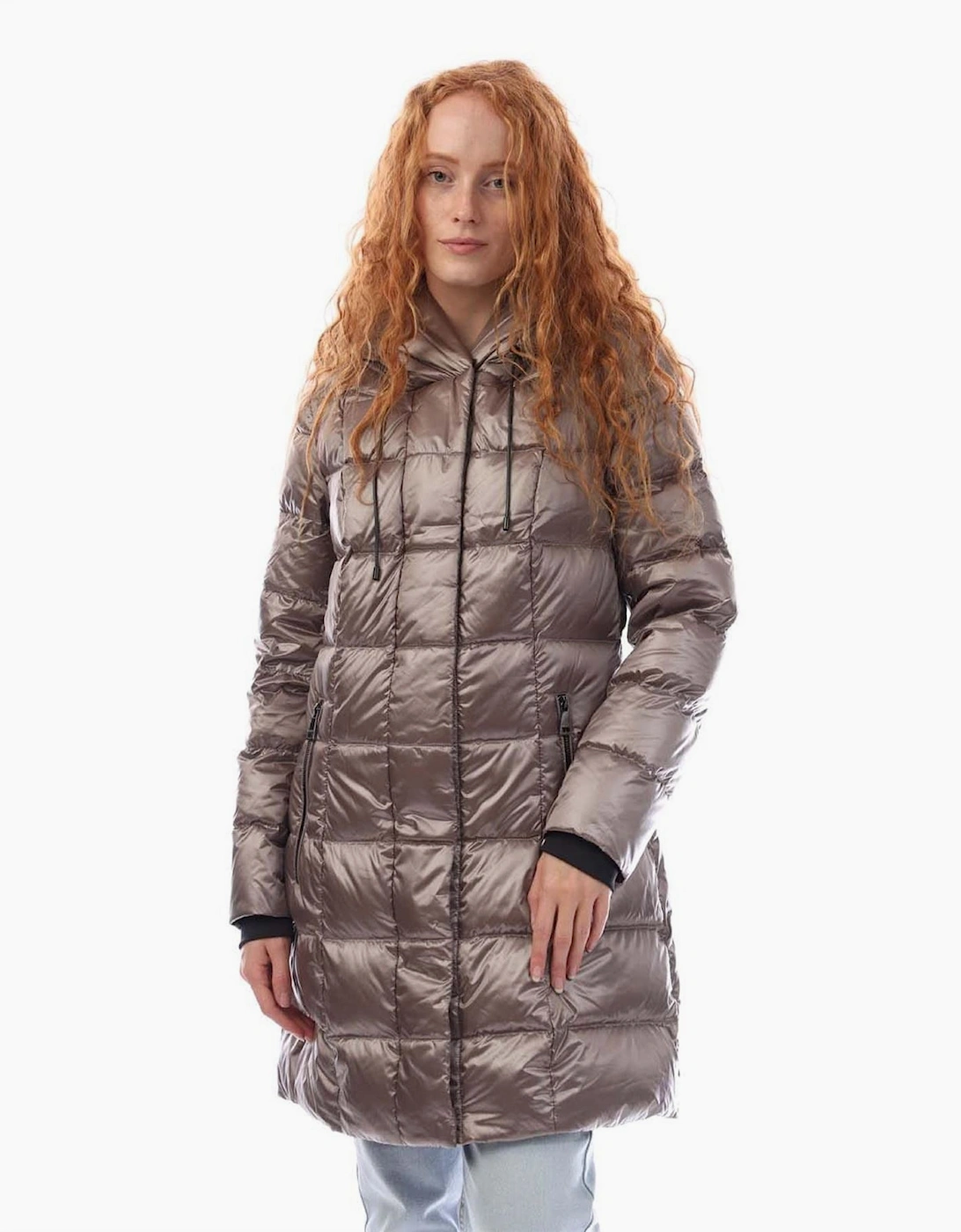 Front Down Filled Long Puffer Jacket
