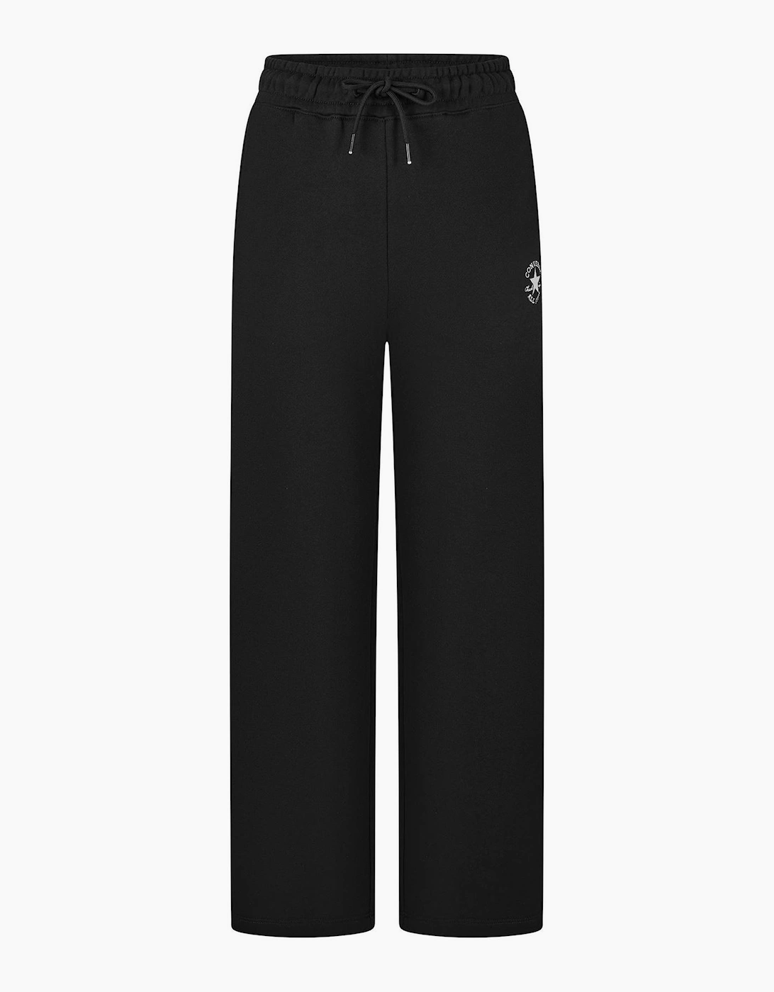 Fleece Pants Open Hem Jogging Bottoms
