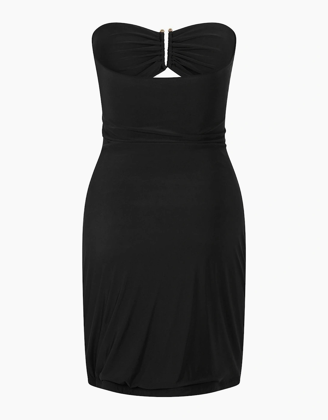The Ring Front Cut-out Mini Bandeau Dress