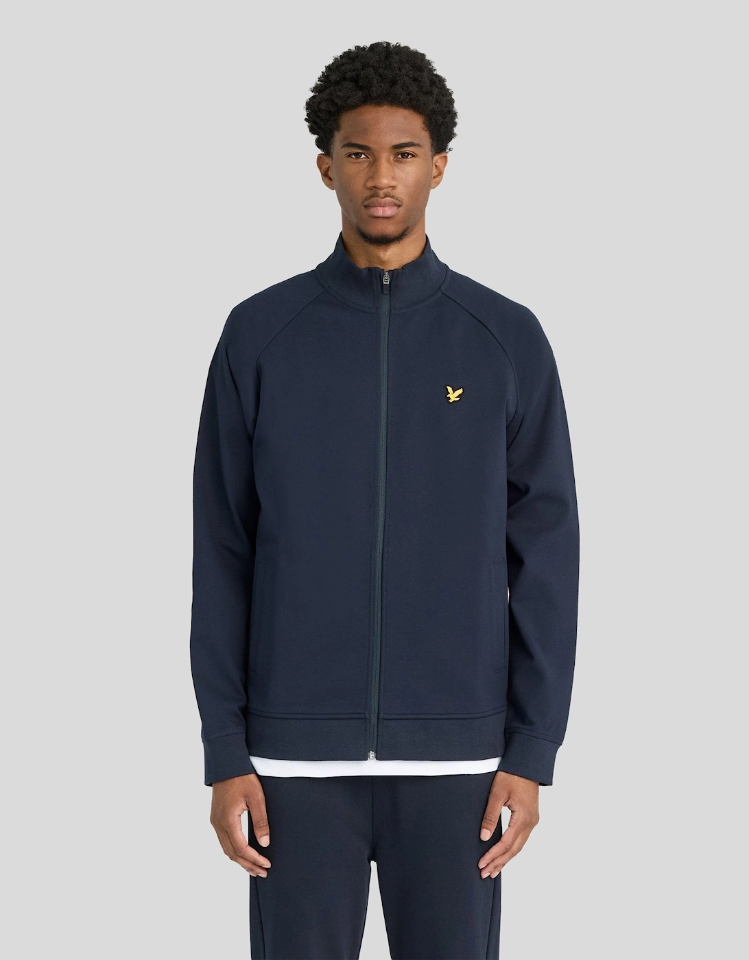 Lyle And Scott Men's Sports Lightweight Track Jacket - Navy - Size: 40/Regular