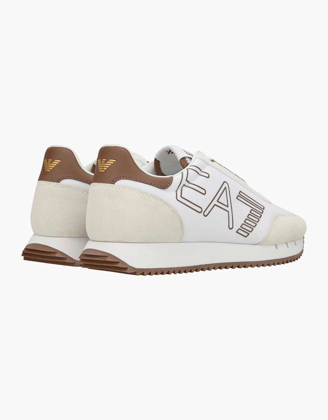 EA7 Emporio Armani Men's Shoe Logo Print Trainers