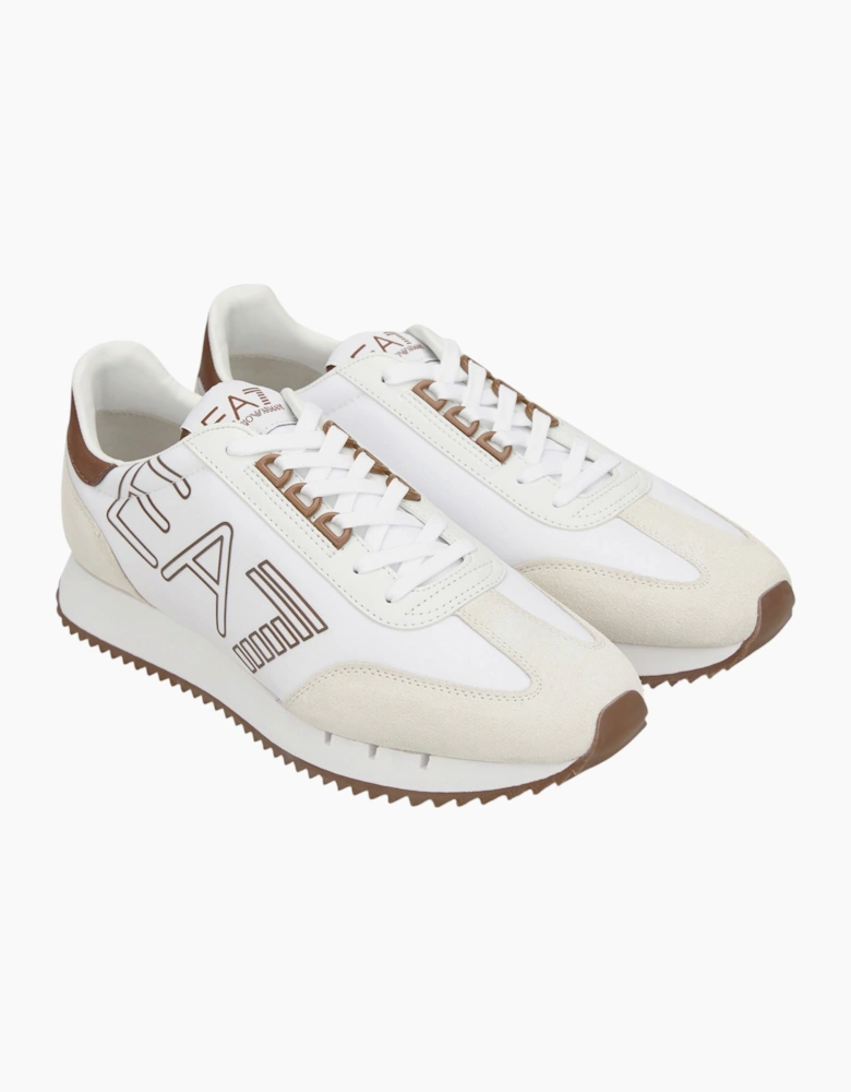 EA7 Emporio Armani Men's Shoe Logo Print Trainers
