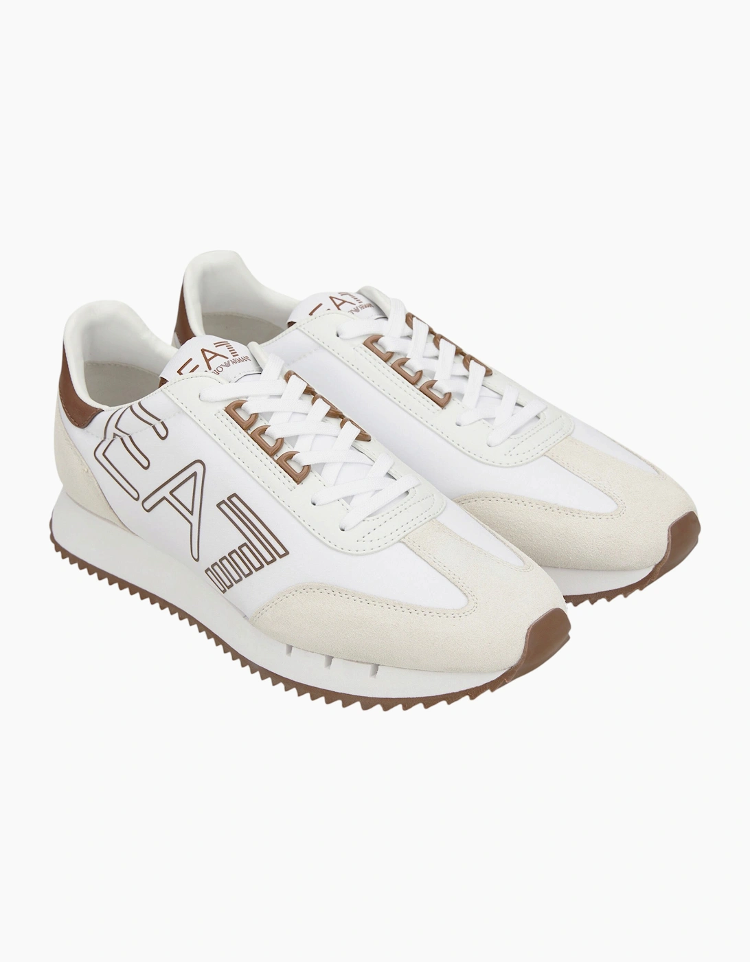 EA7 Emporio Armani Men's Shoe Logo Print Trainers
