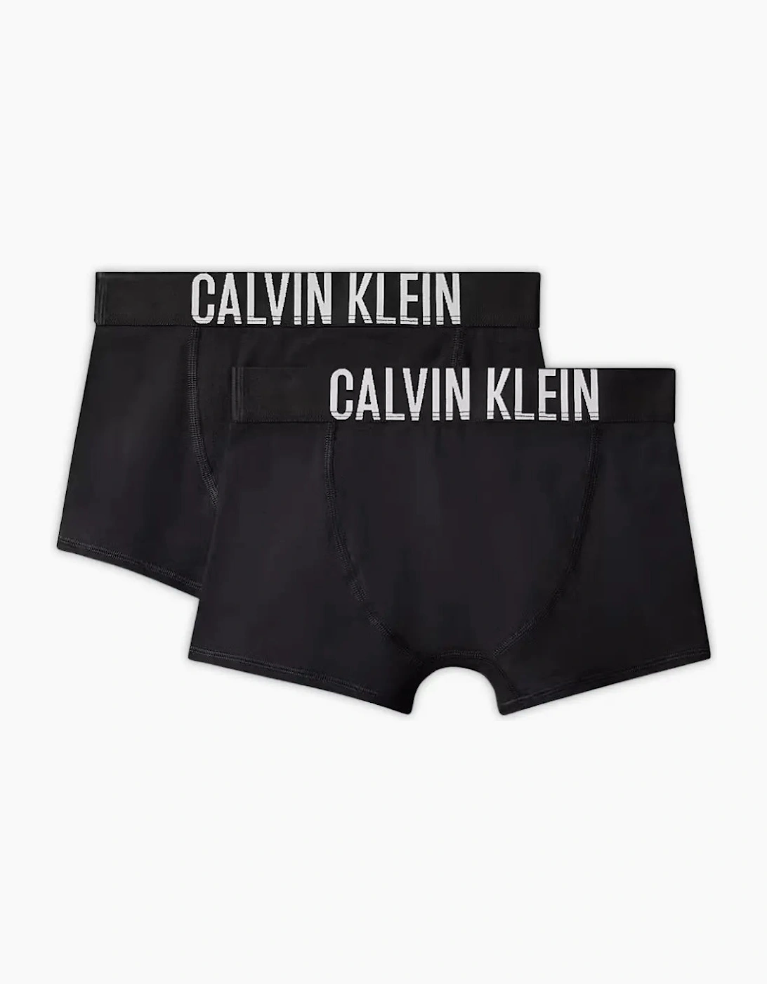 Boys 2-Pack Intense Power Boxer Trunks, Black/white