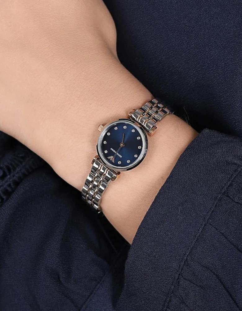 Emporio Armani Ladies T-Bar Gianni Two-Tone Watch AR11222