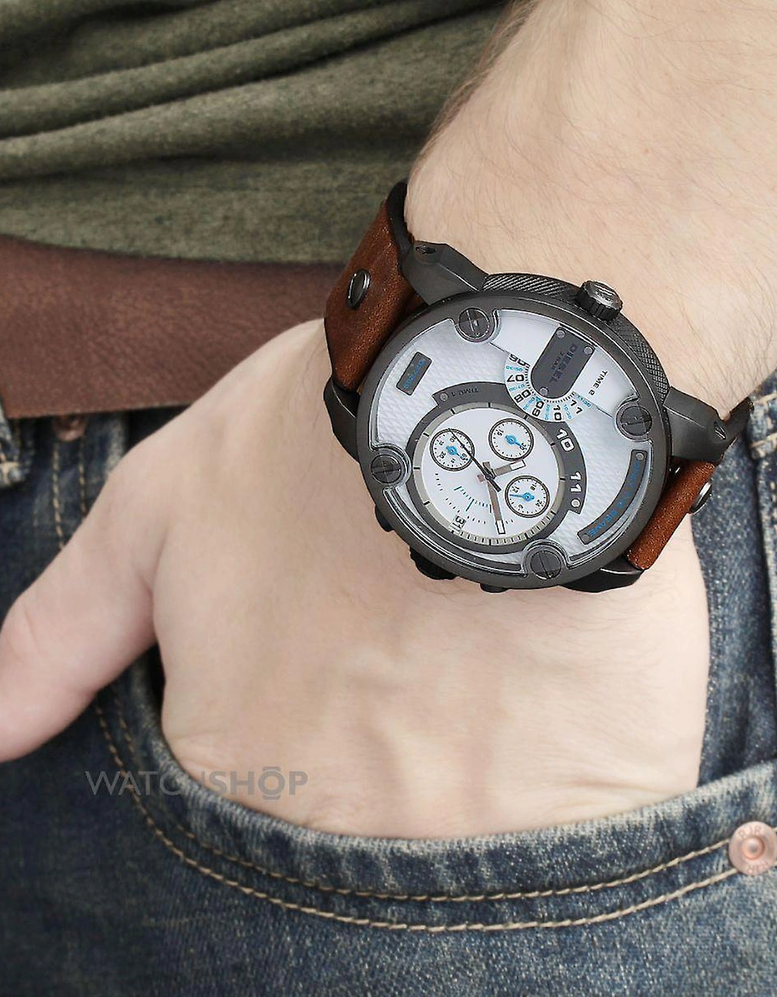 Diesel Men's Little Daddy Brown Watch DZ7269