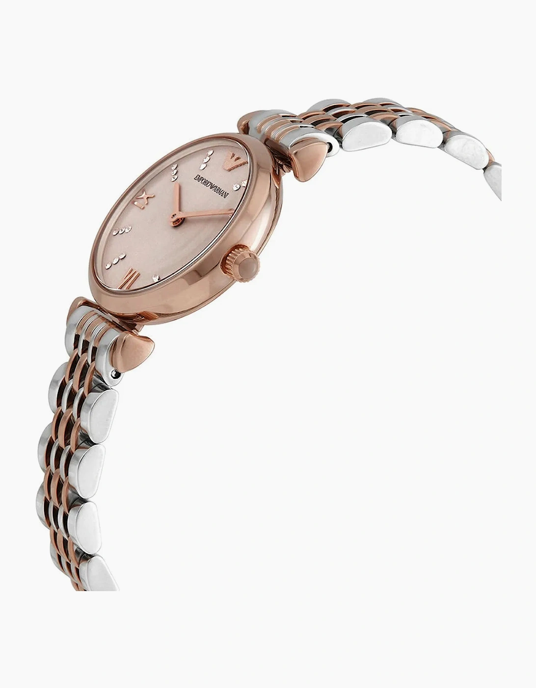 Emporio Armani AR11223 Silver and Rose Gold Ladies Watch