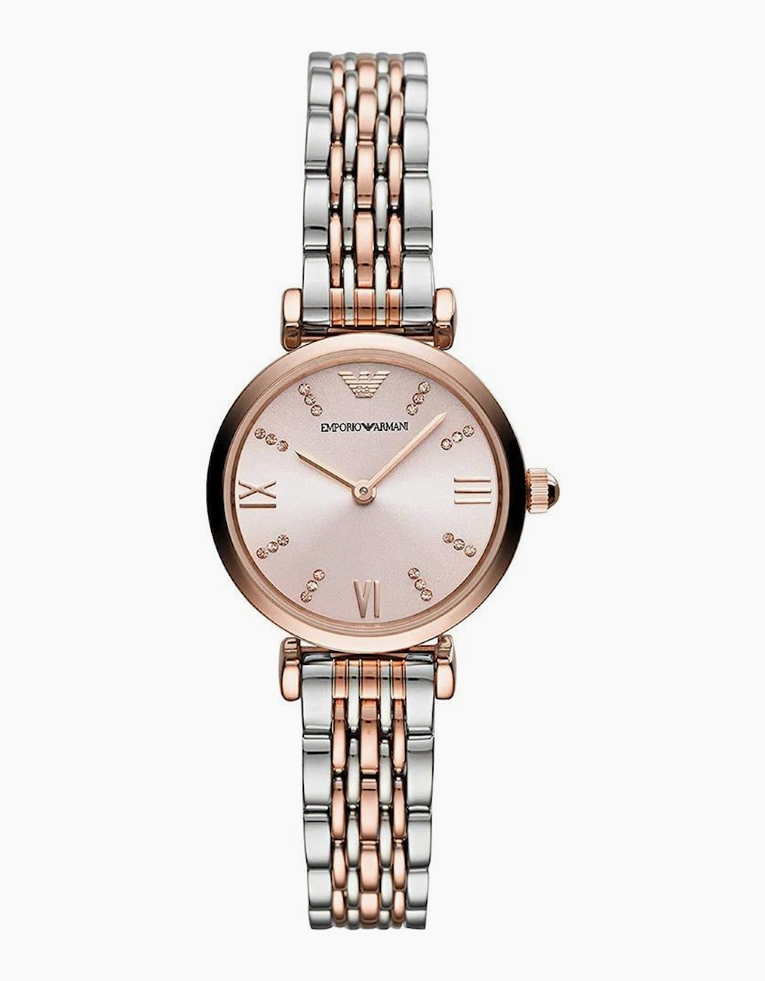 Emporio Armani AR11223 Silver and Rose Gold Ladies Watch