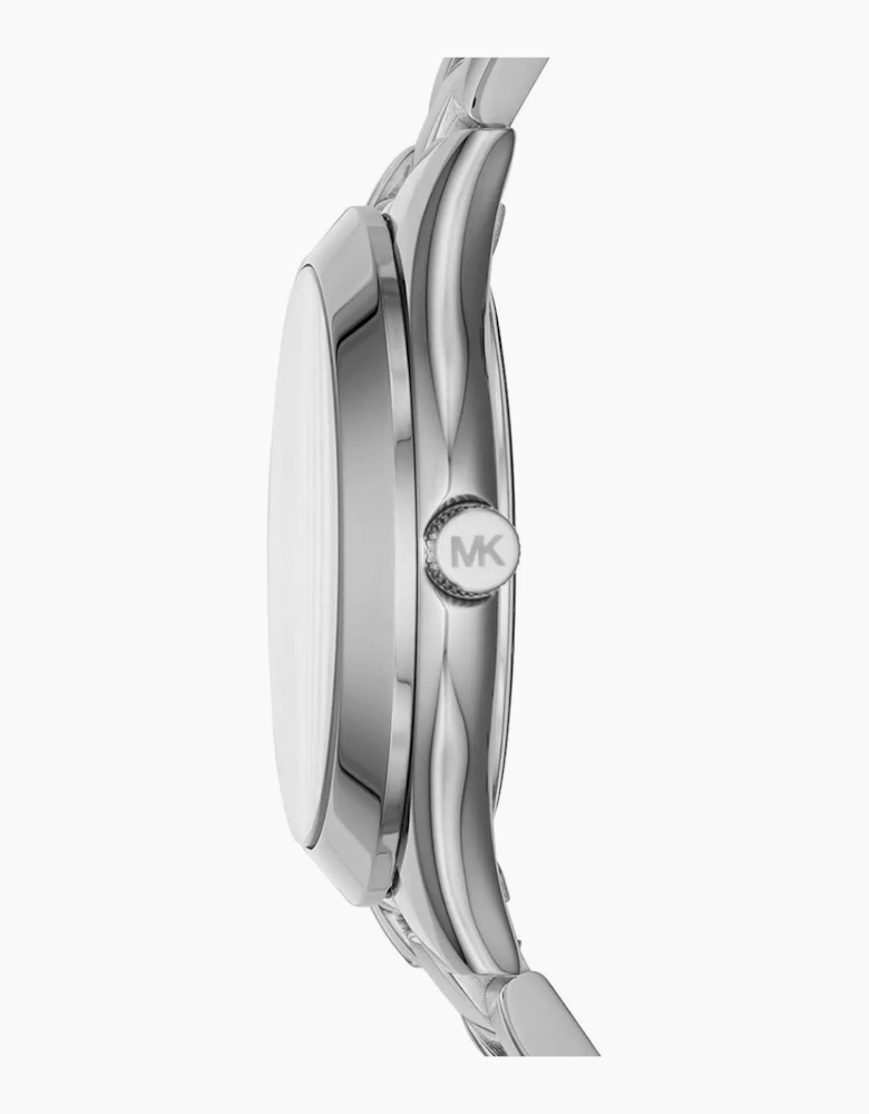Michael Kors Ladies Mini Slim Runway Silver Watch MK3548