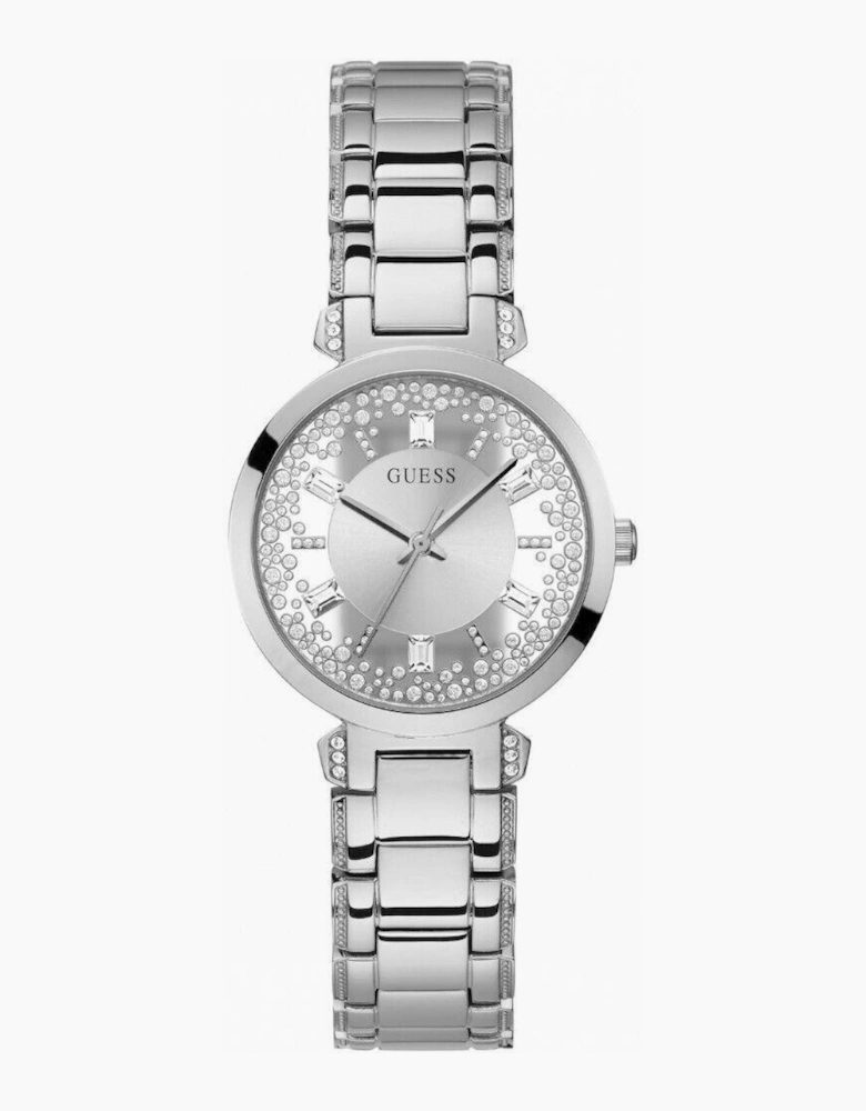 Guess Crystal Silver Ladies Watch GW0470L1