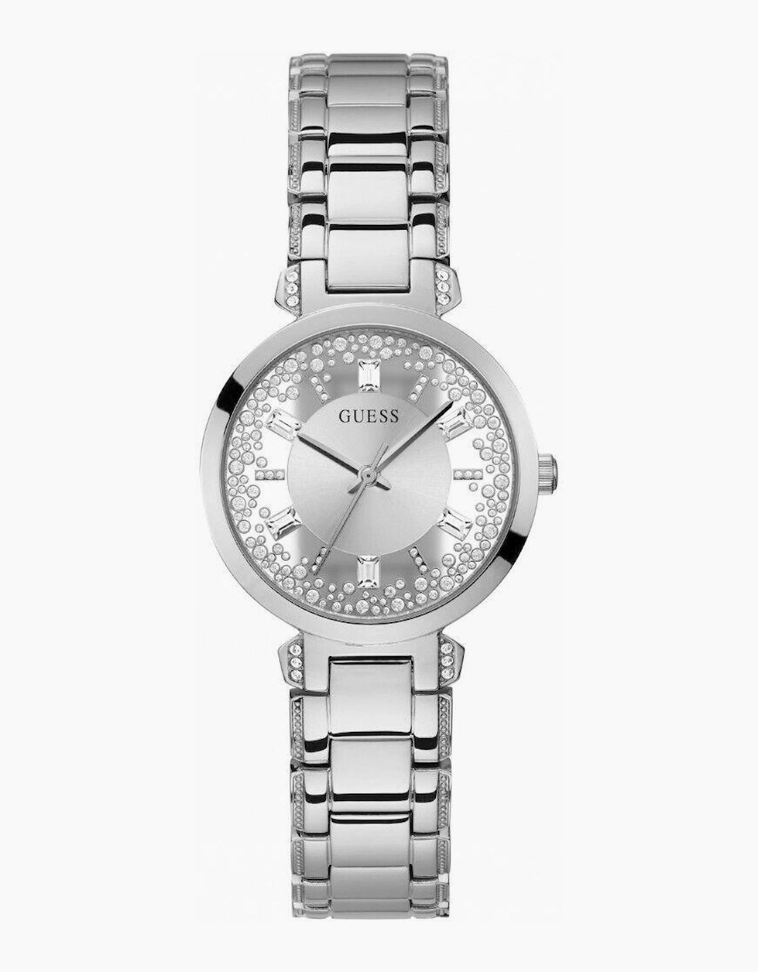 Guess Crystal Silver Ladies Watch GW0470L1
