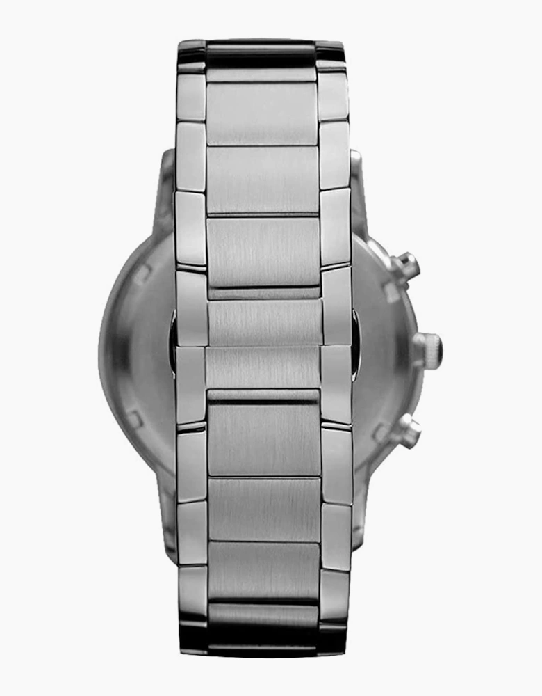 Emporio Armani AR2460 Silver Black Chronograph Men's Watch