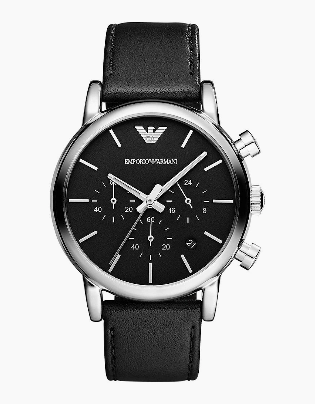 Emporio Armani AR1733 Classic Black Leather Men's Watch