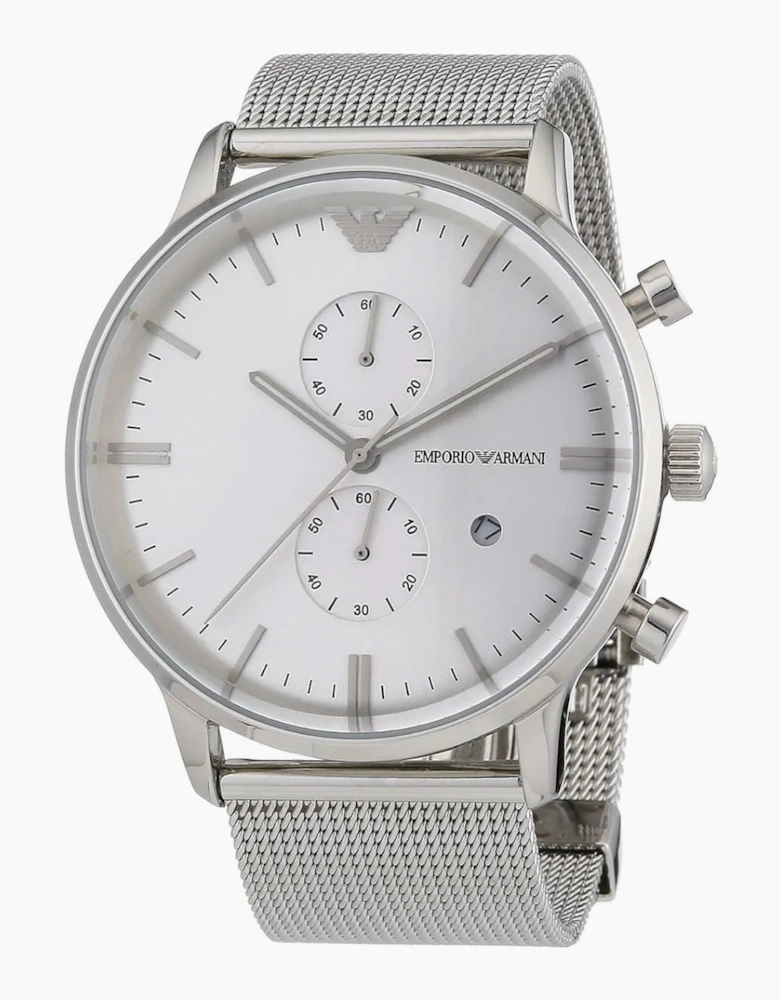 Emporio Armani Men's Silver Watch AR0390