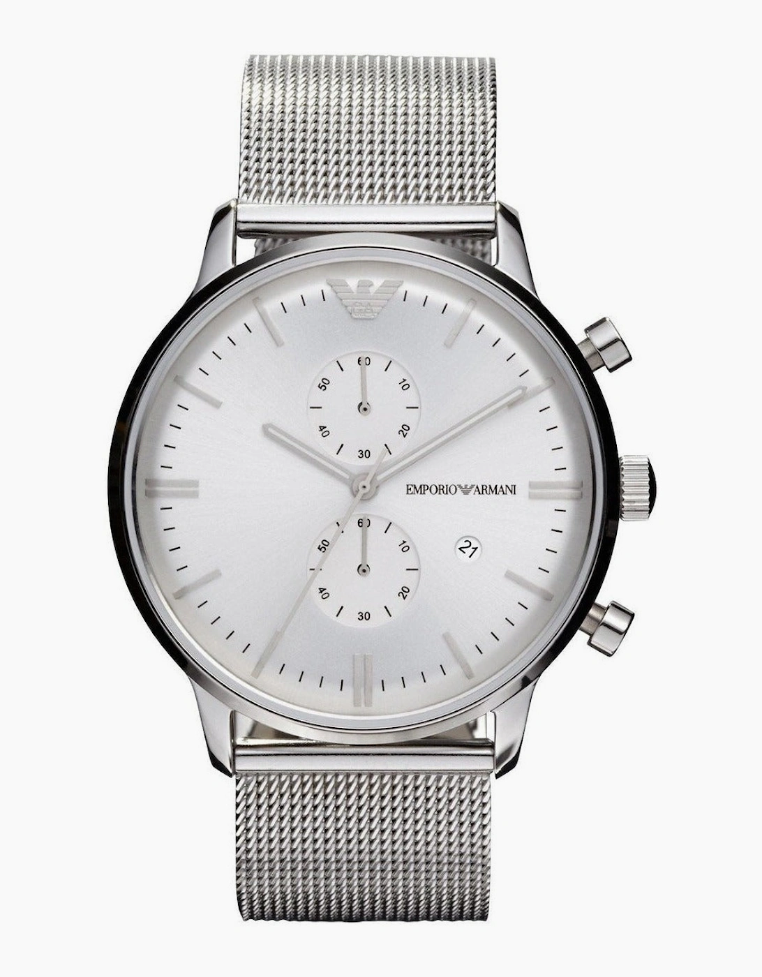 Emporio Armani Men's Silver Watch AR0390