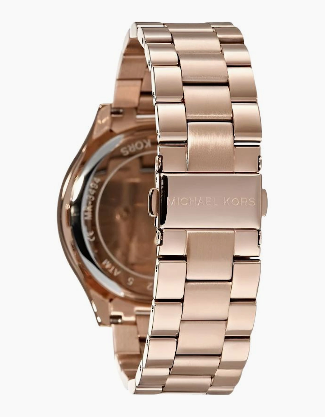 Michael Kors Ladies Slim Runway Rose Gold Watch MK3550