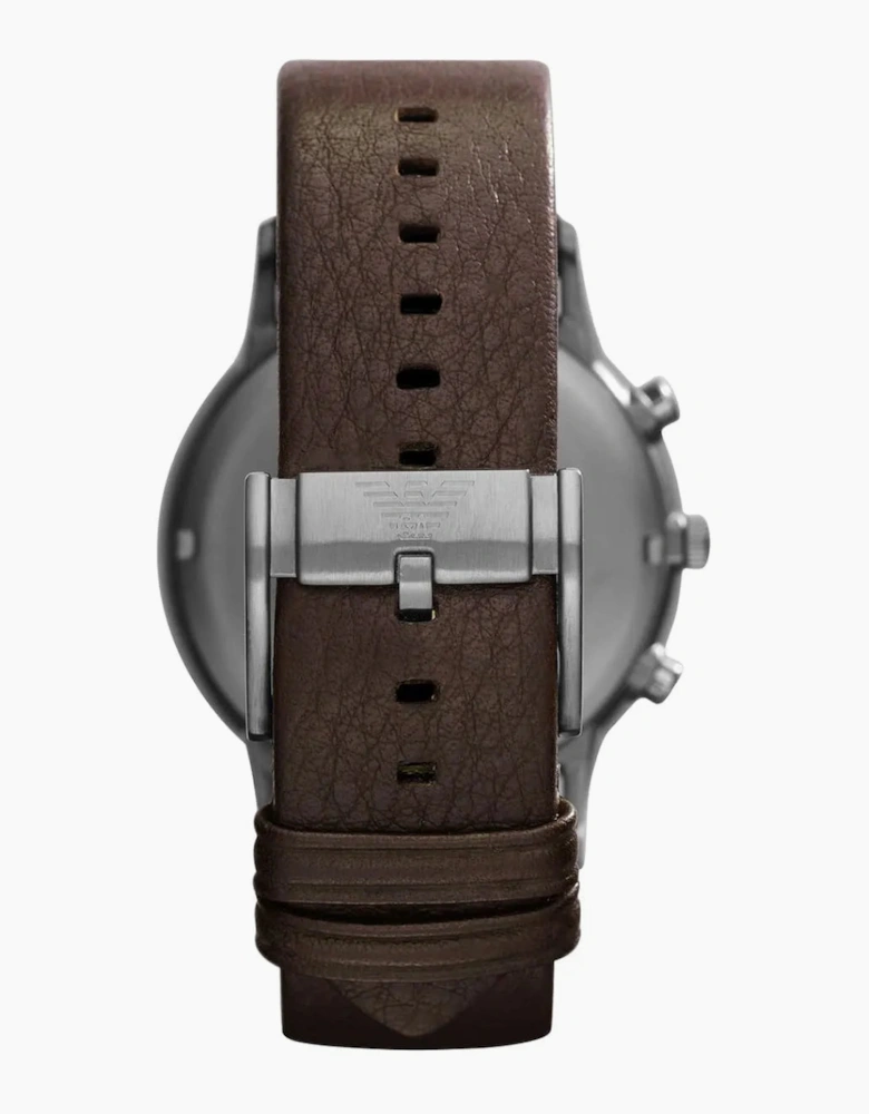 Emporio Armani AR2462 Sportivo Brown Leather Chronograph Men's Watch