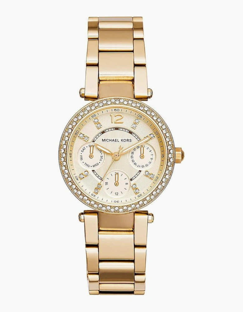Michael Kors MK6056 Mini Parker Gold Chronograph Ladies Watch