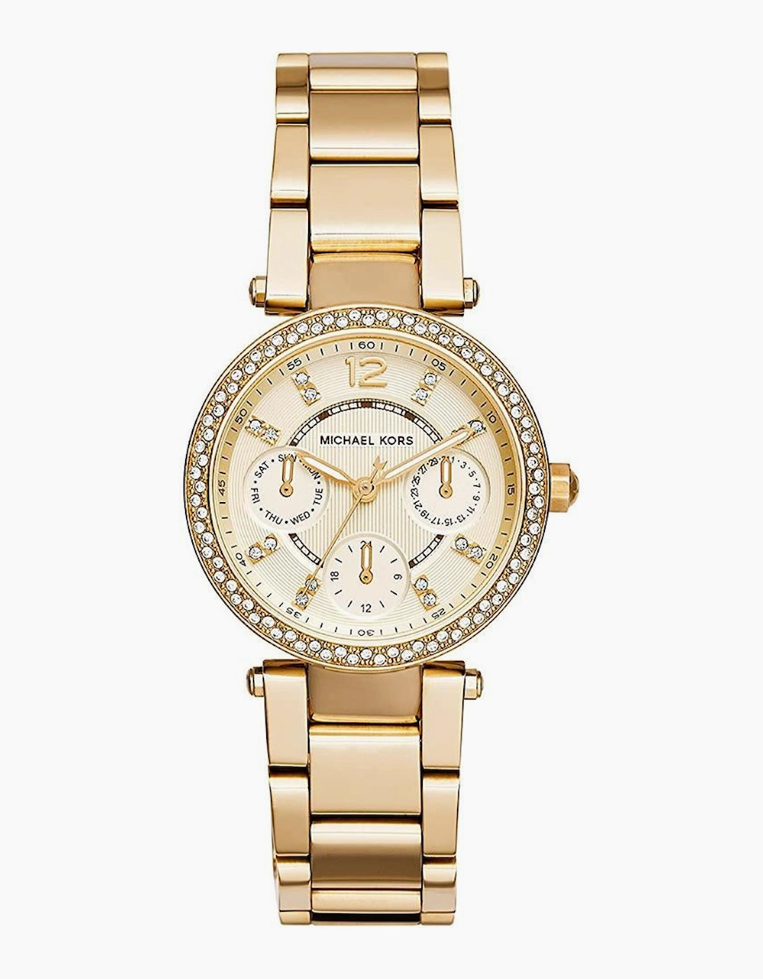 Women's Michael Kors MK6056 Mini Parker Gold Chronograph Ladies Watch